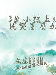 3岁小孩上幼儿园哭怎么办