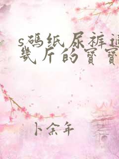 s码纸尿裤适合几斤的宝宝