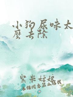 小狗尿味太重怎么去除