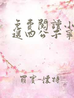 免费阅读小说逍遥四公子宁宸