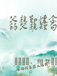 父亲节怀念已故的父亲短句