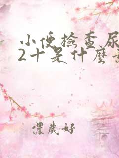 小便检查尿隐血2十是什么意思