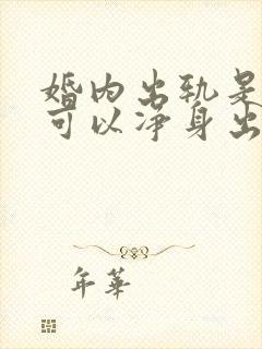 婚内出轨是不是可以净身出户