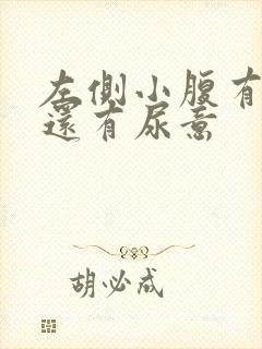 左侧小腹有点胀还有尿意