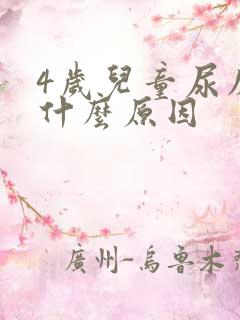 4岁儿童尿床是什么原因