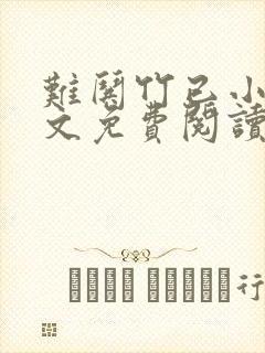 难哄竹已小说全文免费阅读无删减