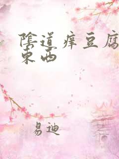 阴道痒豆腐渣样东西