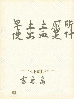 早上上厕所拉大便出血是什么原因