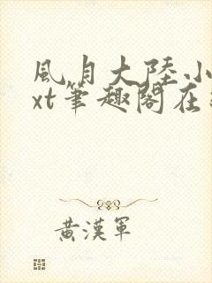 风月大陆小说txt笔趣阁在线阅读