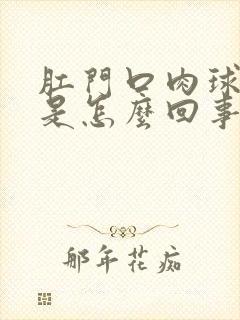 肛门口肉球突出是怎么回事