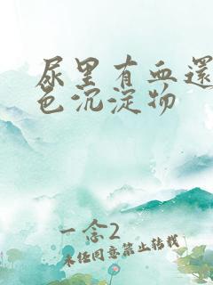 尿里有血还有白色沉淀物