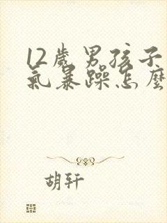 12岁男孩子脾气暴躁怎么办