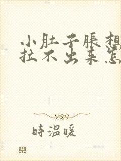 小肚子胀想拉屎拉不出来怎么回事