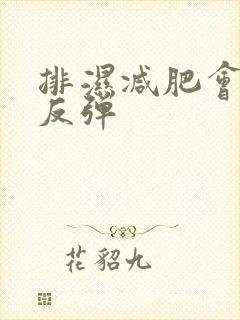 排湿减肥会不会反弹