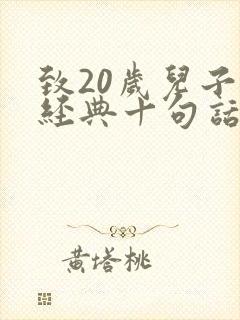 致20岁儿子最经典十句话