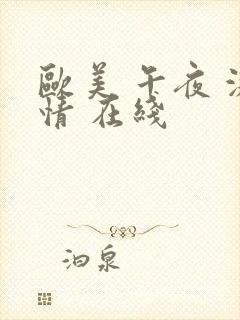 欧美 午夜 激情 在线