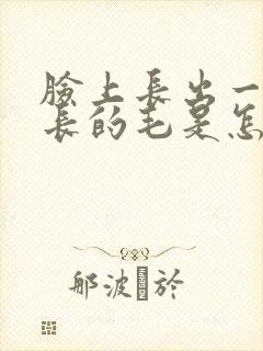 脸上长出一根长长的毛是怎么回事