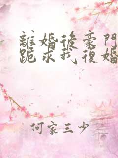 离婚后豪门前夫跪求我复婚无修改