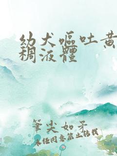 幼犬呕吐黄色粘稠液体