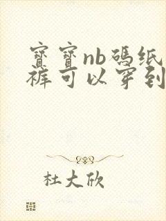 宝宝nb码纸尿裤可以穿到多久