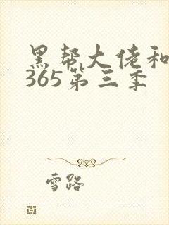 黑帮大佬和我的365第三季