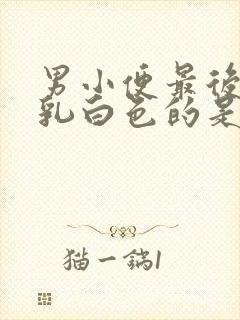 男小便最后出现乳白色的是什么原因