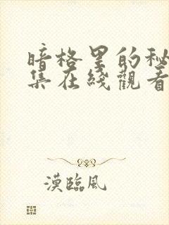 暗格里的秘密全集在线观看免费