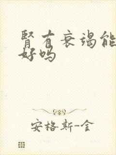 肾有衰竭能治疗好吗