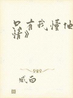 只有我懂他的柔情》