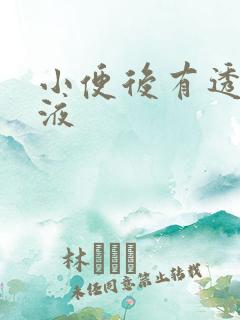 小便后有透明粘液