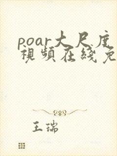 poar大尺度视频在线免费看