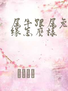 属牛跟属兔的姻缘怎么样