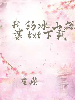 我的冰山总裁老婆 txt下载
