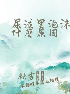 尿液里泡沫多是什么原因