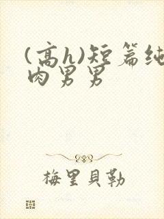 (高h)短篇纯肉男男