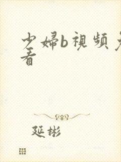 少妇b视频免费看