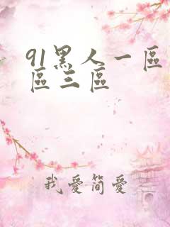 91黑人一区二区三区