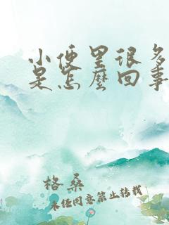 小便里很多泡泡是怎么回事?