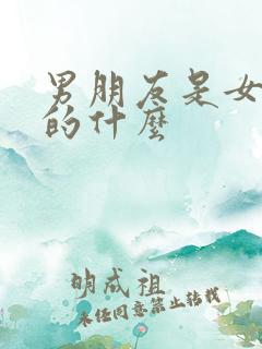 男朋友是女朋友的什么