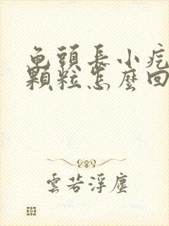 龟头长小疙瘩小颗粒怎么回事