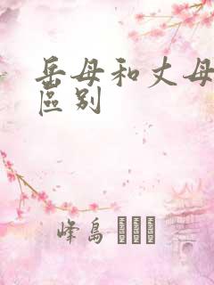 岳母和丈母娘的区别