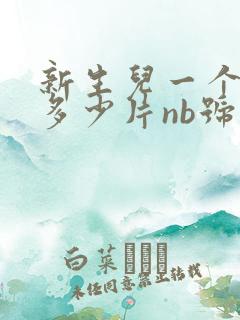 新生儿一个月用多少片nb号纸尿裤