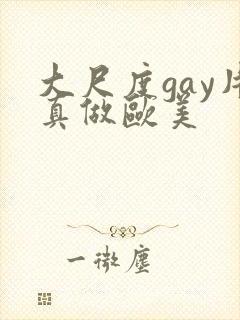 大尺度gay片真做欧美