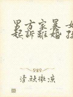 男方家暴 女方起诉离婚 孩子抚养权归谁