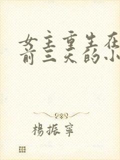 女主重生在末世前三天的小说