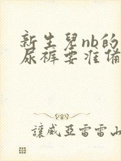 新生儿nb的纸尿裤要准备多少片