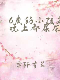 6岁的小孩每天晚上都尿床怎么办