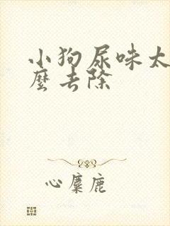 小狗尿味太重怎么去除