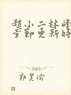 赵小二林峰最新章节更新时间