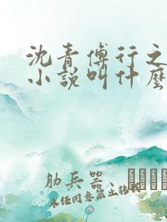 沈青傅行之原著小说叫什么名字